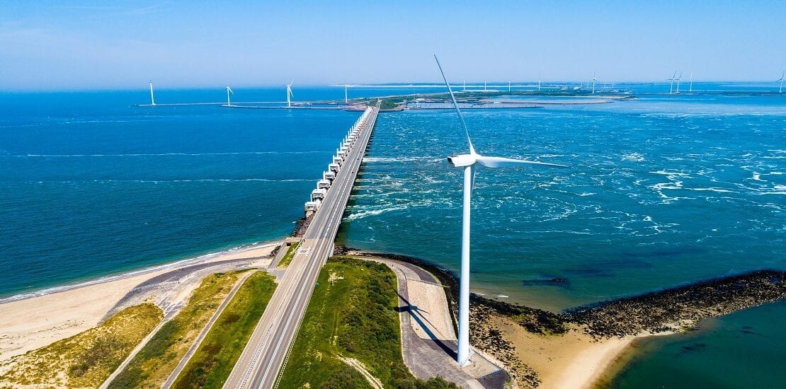 Eindrucksvolle Landschaft beim Umsegeln von Zeeland