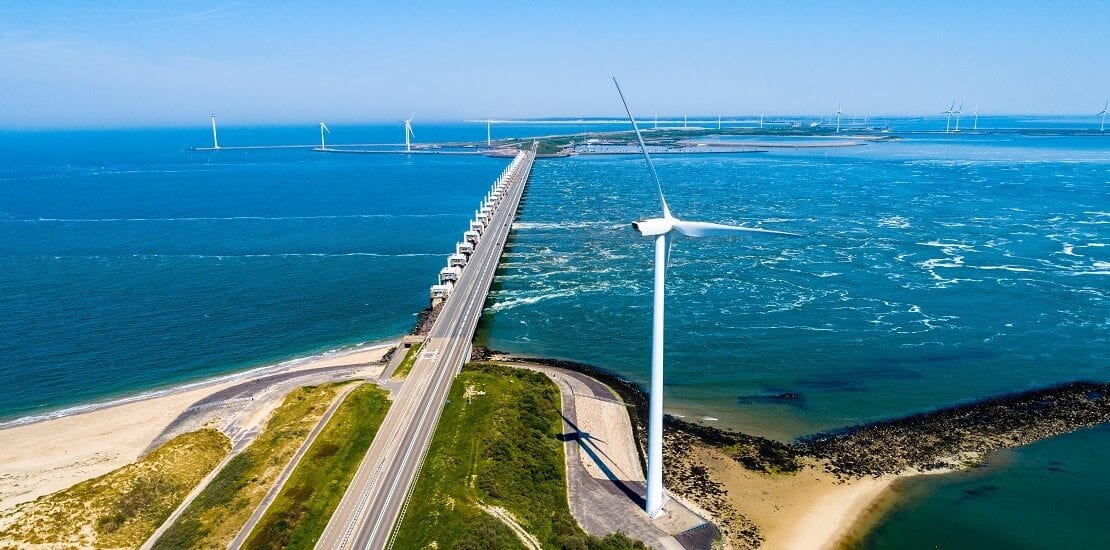 Eindrucksvolle Landschaft beim Umsegeln von Zeeland