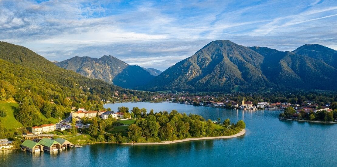 Der Tegernsee: Glasklares Wasser und perfekte Winde