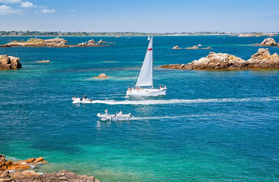 Segeln im Atlantik vor Frankreich