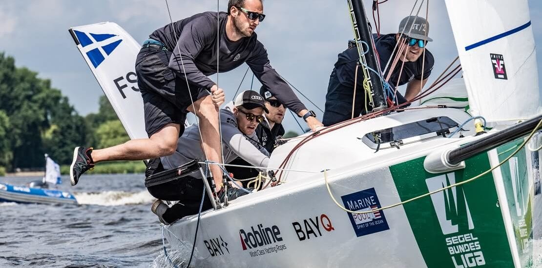 1. Segel-Bundesliga: Flensburger Segelclub trotz wenig Wind an der Spitze