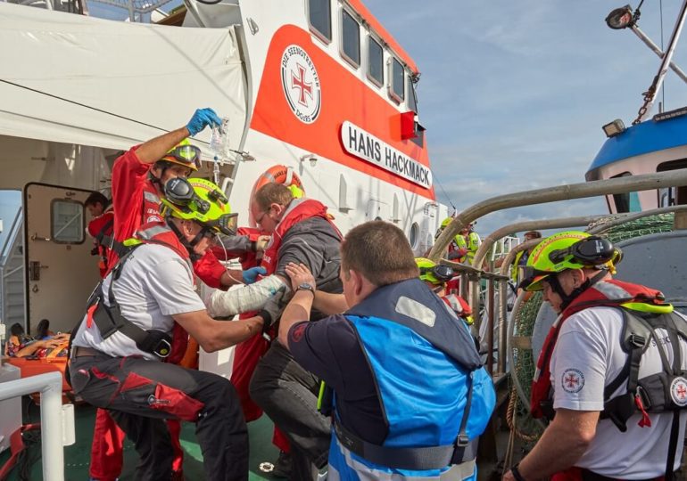 DGzRS: Training der Seenotretter in der Lübecker Bucht